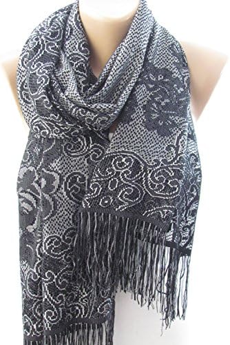 Black Scarf Shawl Wrap Tulle Cowl Scarf Shawl Scarf Gothic Scarf Black Wedding Women Halloween Fashion Accessories Christmas Gifts For Her