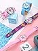4 Pieces Watches for Teenager, Cute Cartoon Teenager Wrist Watch 3D Silicone Band Time Teacher Gifts