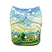 ALVABABY Pocket Cloth Diapers Reusable Washable Adjustable for Baby Boys and Girls YD66