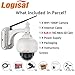 Logisaf 2.0 MegaPixel 1080P Pan/Tilt/Zoom PTZ Wireless WiFi IP Camera Network Outdoor Waterproof Dome Security Surveillance 16G Micro SD Card Built-in, 1920x1080 Resolution