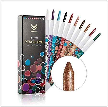10 Colors Eyebrow Shadow EyeLiner Pencil Pen Cosmetic Makeup Set Kit