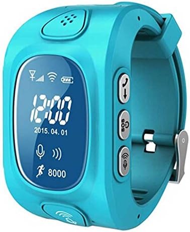 Eoncore GPS/GSM/Wifi Tracker Watch for Kids Children Smart Watch with SOS Support 2G GSM phone Android IOS Anti Lost Y3 (Blue)