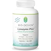 Bio-Design - Lysozyme Plus Systemic Enzyme Complex - Broad Spectrum &amp; Highly Active Vegetarian Enzymes - Supports Gut Health, Fibrin &amp; Inflammation Control - 120 Capsules