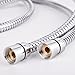 YOO.MEE Shower Hose 79 inch (6.5 Ft.) for Handheld Showerhead, Stainless Steel, Chrome