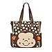 SoHo Franky Monkey Diaper Tote Bag 9pc Travel Set