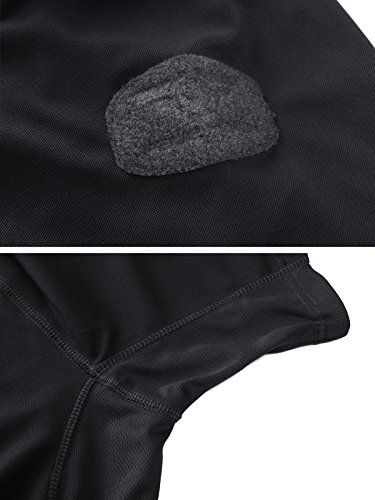 EKLENTSON Mens Outdoor Polo Performance Polo Outdoor T Shirt Short Sleeve Work Polo Black - Thumbnail 2