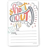 Fun Shout Out Cards For Employees, Office Staff, Teachers and Students - Appreciation and Recognition Reward Cards For School or Work Bulletin Board (50 Count)