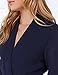 Leadingstar Women's Casual V-neck Pure Color Long-sleeved Slim Chiffon Dresses