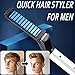 Beard Straightening Comb Electric Beard Hair Comb for Men Straightening Comb Curly Hair straightener Curler Comb Men's Style Magic Massage for DIY Flexible Modeling Natural Side Hair Detangling
