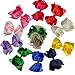 QtGirl 12pcs 8 Inches Hair Bows for Girls Large Grosgrain Ribbon Boutique Hair Bow Clips for Teens Kids Toddlers Children