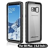 Waterproof case for Samsung S8 Plus, UBeesize Transparent Shockproof Underwater Cover Full Body Protective Drop Resistant Heavy Duty Case for Samsung Galaxy S8 Plus