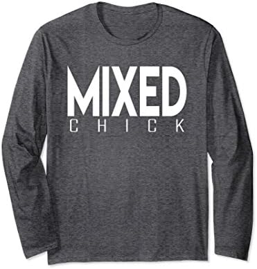 Unisex Mixed Chick - Biracial Girl Ebony Ivory - T Shirt Medium Dark Heather