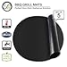 LauKingdom Round BBQ Grill Mats, 15 inch Set of 5 Non-stick Reusable Easy-clean Grilling Mat