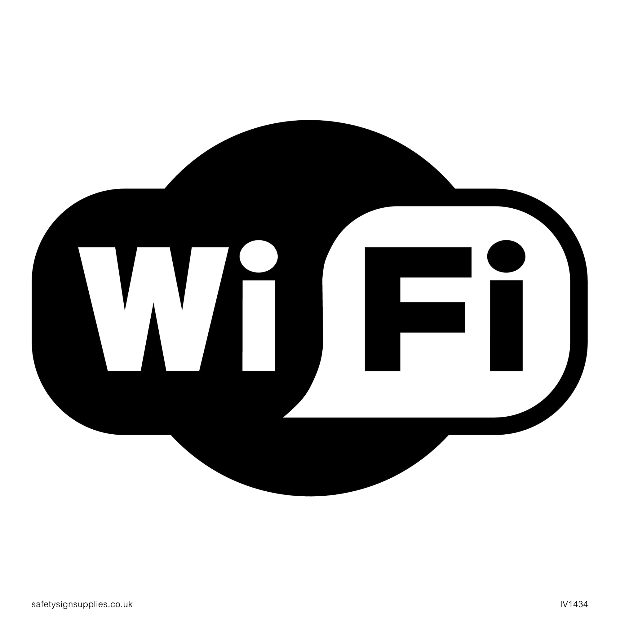 Pack of five - Wifi Zone Sign - 200x200mm - S20
