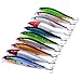 Aorace 10Pcs/Lot 14cm 23g Artificial Bait Minnow Fishing Lures Plastic Hard Baits Lure Fishing Lures Kit for Bass Trout Crankbaits Jerkbaits Saltwater