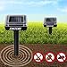 XMSTORE Upgrade Mole Repellent, 2 Pack Solar Powered and Ultrasonic Repellent Gopher and Vole Chaser Humane Rodent Repellent