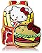 Hello Kitty Little Girls Burger and Fries 16 Inch Backpack with Lunch Kit, Various, One Size