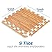 Basics Hardware Interlocking Puzzle Wood Mat (Light Wood)