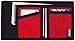 ZAGA Customs Bifold Red Cordura Hook & Loop Closure Wallet | Retro Style Wallet | Durable Waterproof Nylon Wallet | Tactical Grade ID-Card Holder Wallet | Made in USA