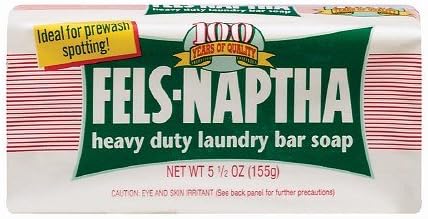 10 PACK OF Fels-Naptha Heavy Duty Laundry Bar Prewash Spotting! Soap 5.5 oz (155 g)