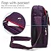 CoolBELL 10.6 inches shoulder bag Fabric messenger bag iPad carrying case Hand bag Tablet Briefcase Waterproof Oxford cloth laptop computer shoulder bag for iPad/Men/Women/College/Teen,Purple