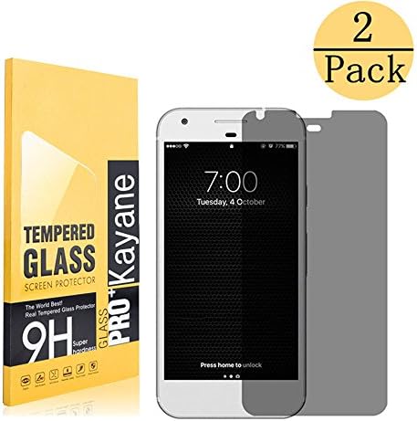 [2 Pack] Googel Pixel Privacy Screen Protector, Kayane 0.3mm [2.5D Rounded][Anti-peeping] Privacy Tempered Glass Screen Protector,[Anti Fingerprint] for Googel Pixel (5.0")