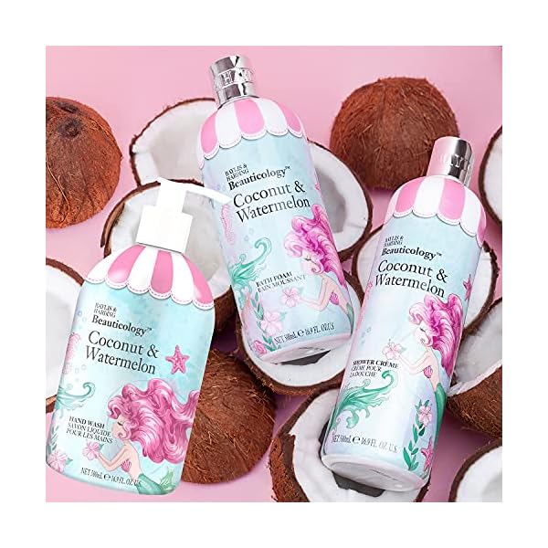 Baylis-Harding-Beauticology-Mermaid-Hand-Wash-500-ml-Pack-of-3 Baylis & Harding Beauticology Mermaid Coconut & Watermelon Hand Wash 500ml, (Pack of 3) - Vegan Friendly