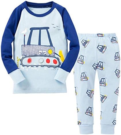 Dreamaxhp Forklift Little Boys' Pajamas Set 100% Cotton Baby Clothes T7