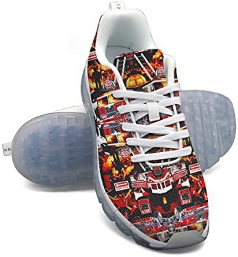 ETNVBMG Treasures Synonyms Dictionary Firefighter Mens Air Cushion Basketball Shoes Lightweight White