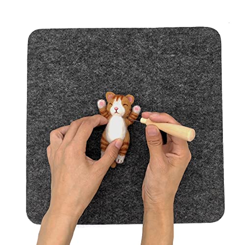 Feltsky Needle Felting Mat 3 Size Options for Needle Felting Supplies Soft Surface Handmade with Care Needle Felting Pad (Large - 12