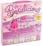 The Pinkalicious Take-Along Storybook Set: Tickled Pink, Pinkalicious and the Pink Drink, Flower Girl, Crazy Hair Day…