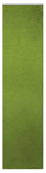 Flächenvorhang Schiebegardine Schiebevorhang Franziska lichtdurchlässig ca.60x245 cm Vorhang Gardine #286 (grün)