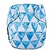 Thank u Mom Pocket Newborn Cloth Diapers for Less Than 12pounds Baby 4 Pack (triangle prints)