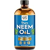 DAS NATURALS Neem Oil | Multipurpose Neem Oil for Hair, Skin & Face | 100% Pure, Cold-Pressed & Unrefined | Household & Garden Use | 16 fl oz