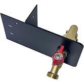 YOEXON Garden hose faucets, backyard hose holders, outdoor balcony Hose Bibb Valve, faucet screen clamping bases, faucet holders for laying a hose in a lanai or any screened window (BLACK)