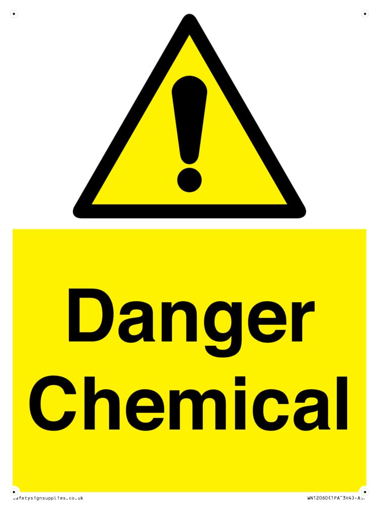 Danger Chemical Sign - 150x200mm - A5P