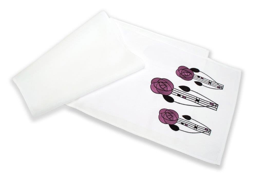 Justina Claire Table Runner Mackintosh Rose Design (mauve, 14x54)