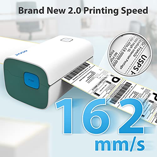 Jiose Bluetooth Thermal Label Printer Desktop Shipping Label Printer