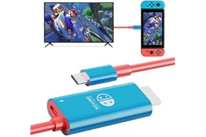 EhYoo Portable Switch Dock USB Type C to HDMI Conversion Cable for TV Docking Mode Compatible with Nintendo Switch, Steam Deck, Samsung Dex Station S21/S20/Note20/TabS7 4K for Travel