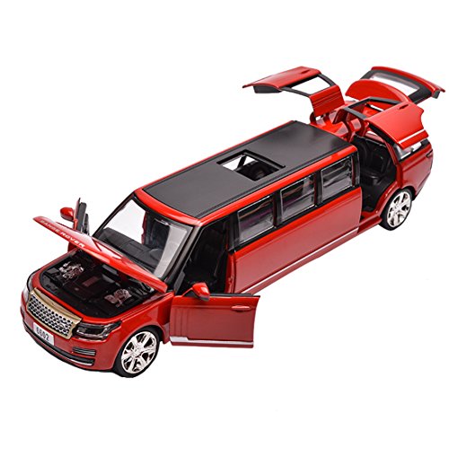 KMT Alloy Diecast Car Models Land Rover Range Rover Dia Cast Car Model (Red (Lengthen)