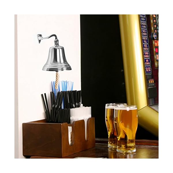 Chrome-Last-Orders-Bell-Small-35inch-90mm-bardrinkstuff-Small-Chrome-Bell-Ships-Bell-Pub-Bell-Wall-Mountable-Bell-Ideal-for-Pubs-Home-Bars
