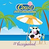 Cows Creamery 2020 12 x 12 Inch Monthly Square Wall Calendar, Domestic Farm Animals by