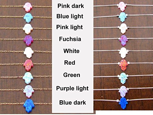 Hamsa bracelet, opal bracelet, gold bracelet, gold hamsa bracelet, sideways bracelet, gold hand bracelet, dainty bracelet, charm bracelet