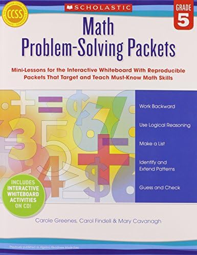 Math Problem-Solving Packets: Grade 5: Mini-Lessons for the Interactive Whiteboard With Reproducible Packets That Target and Teach Must-Know Math Skills―and Support the Common Core State Standards
