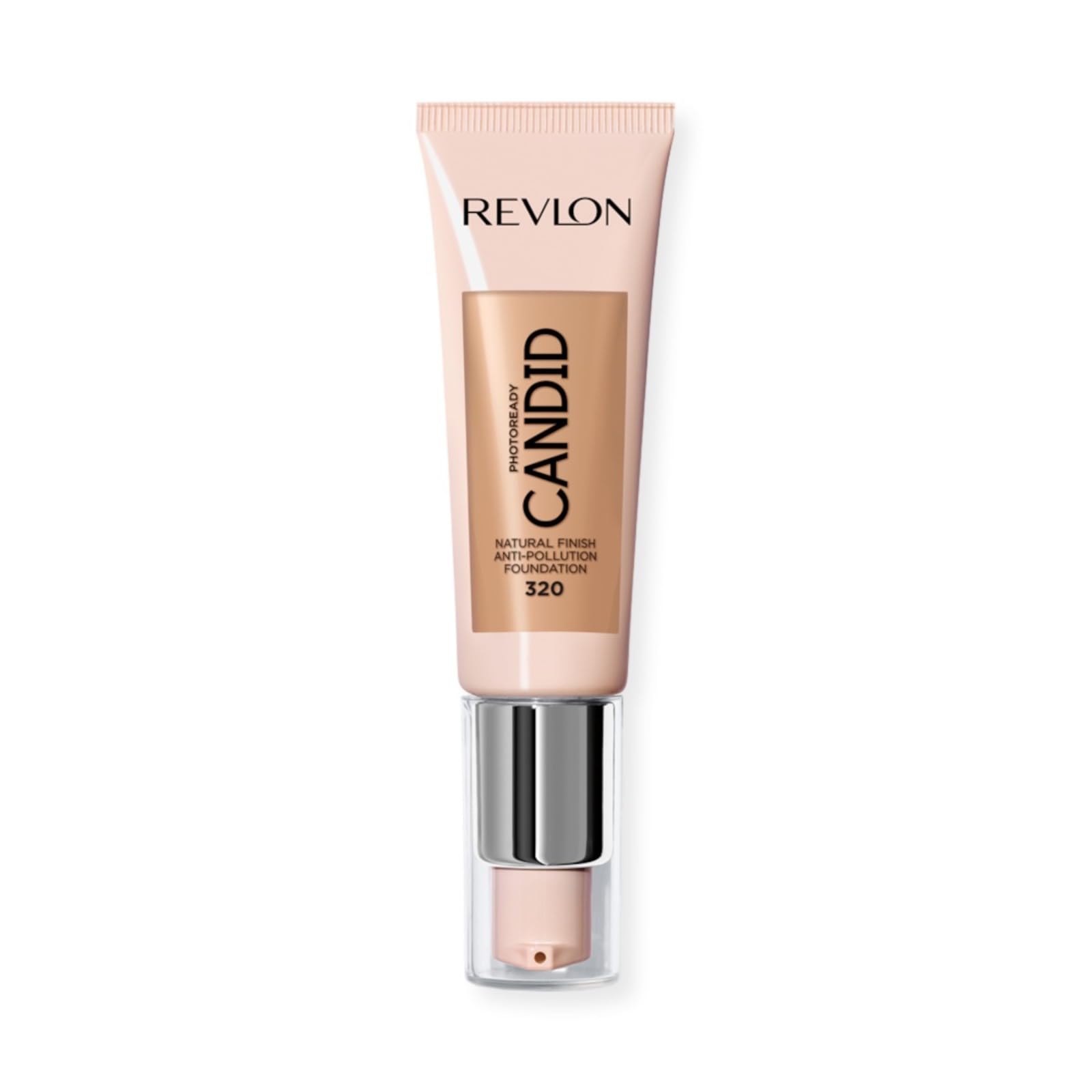 Revlon PhotoReady Candid Natural Finish Foundation, with Anti-Pollution, Antioxidant, Anti-Blue Light Ingredients, Tawny (320), 22 ml