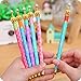 MOACC 12 Pack Cute Pens,Princess Crown Pens Lovely Funny Korean Style Ball Point Pens Black Ink Creative Stationery for School Office Family Use,Gift