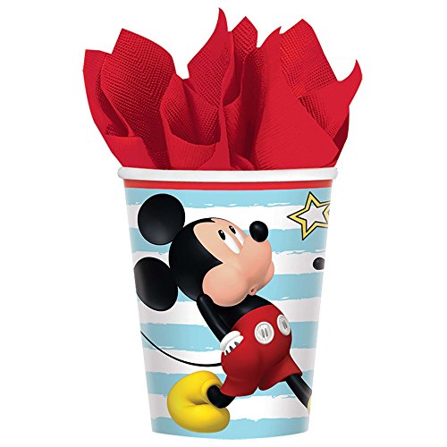 Amscan Disney Mickey on The Go Cups, 9 oz., Party Favor One Size, Multicolor