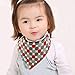 Baby Bandana Drool Bibs, Cute Unisex 4 Pack Bibs with Snaps - Best for Babies Drooling, Teething and Feeding - Soft Cotton, Bamboo & Waterproof Fleece. Perfect Baby Shower Gift Set for Boys & Girls