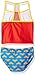 Warner Bros. Girls' Wonder Woman Costume Swimsuit, Candy, 6X