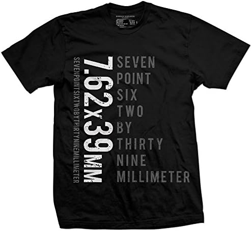 Russian Roulette Clothing 7.62x39mm Men's T-Shirt Black XX-Large